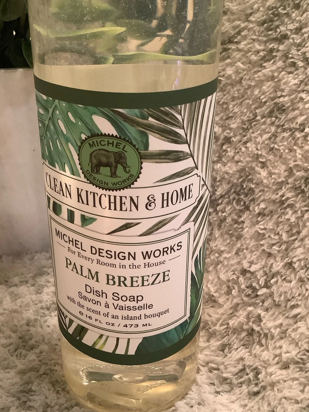 Michel Design Works Palm Breeze Scented dish Soap NWT 16oz